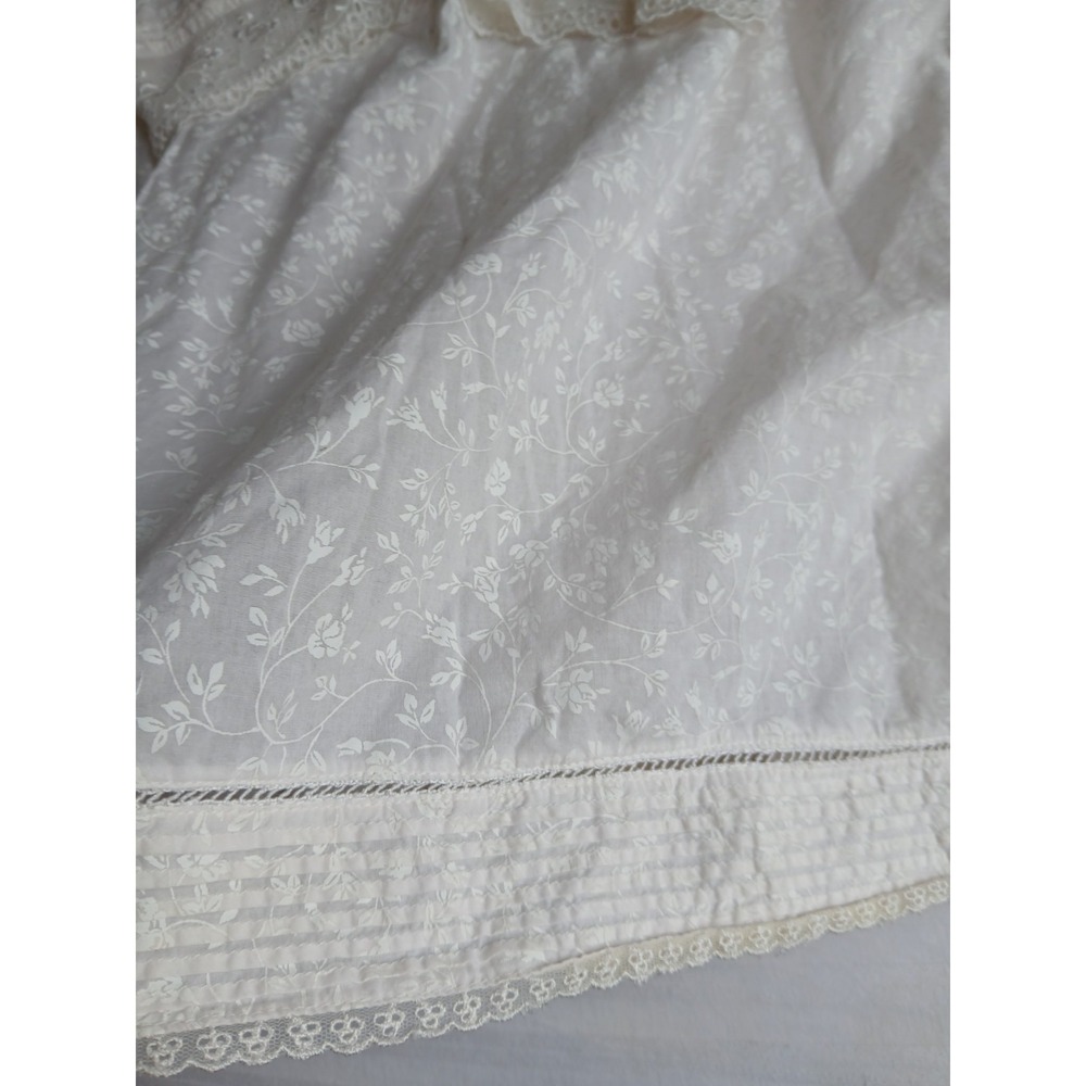 Eileen West Nightgown Medium Floral Lace Cottage Core Pockets Cotton House - Picture 16 of 16